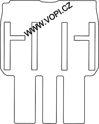 Autokoberce Fiat Ulysse 2002 - 6 míst - zadní sada Perfectfit (1342)